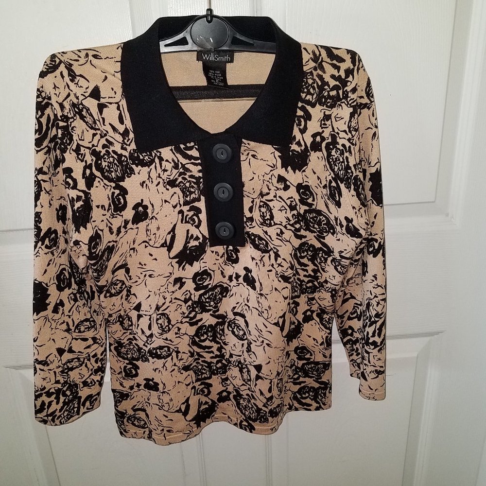 Unworn Willi Smith tan/blk top